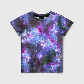 Детская футболка 3D с принтом Сияние звёзд в Курске, 100% гипоаллергенный полиэфир | прямой крой, круглый вырез горловины, длина до линии бедер, чуть спущенное плечо, ткань немного тянется | abstraction | cosmos | nebula | space | star | universe | абстракция | вселенная | звезды | космос | мир | планеты