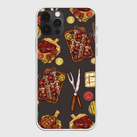 Чехол для iPhone 12 Pro с принтом Вкуснятина  в Курске, силикон | область печати: задняя сторона чехла, без боковых панелей | барбекю | еда | кулинария | мясо | повар | стейк | шашлык