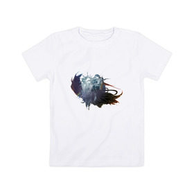 Детская футболка хлопок с принтом Final Fantasy XV в Курске, 100% хлопок | круглый вырез горловины, полуприлегающий силуэт, длина до линии бедер | Тематика изображения на принте: 