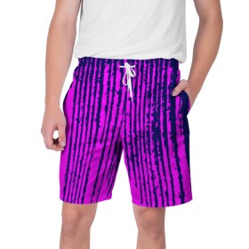 Мужские шорты 3D с принтом Pink Underground в Курске,  полиэстер 100% | прямой крой, два кармана без застежек по бокам. Мягкая трикотажная резинка на поясе, внутри которой широкие завязки. Длина чуть выше колен | 