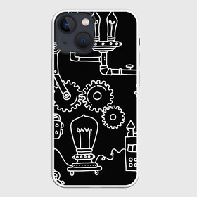 Чехол для iPhone 13 mini с принтом Стиль стимпанк в Курске,  |  | будущие | наука | прошлое | стимпанк | фантастика