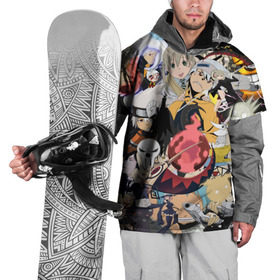 Накидка на куртку 3D с принтом Soul eater в Курске, 100% полиэстер |  | Тематика изображения на принте: аниме | душ | мака | пожиратель | соул