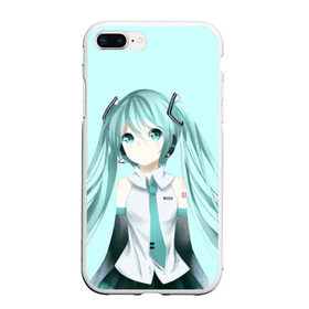 Чехол для iPhone 7Plus/8 Plus матовый с принтом Hatsune Miku в Курске, Силикон | Область печати: задняя сторона чехла, без боковых панелей | hatsune miku