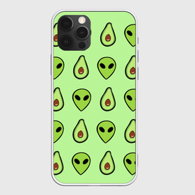 Чехол для iPhone 12 Pro с принтом Green в Курске, силикон | область печати: задняя сторона чехла, без боковых панелей | alien | food | vegetarian | авокадо | вегетарианство | еда | пришелец