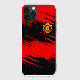 Чехол для iPhone 12 Pro с принтом Manchester United в Курске, силикон | область печати: задняя сторона чехла, без боковых панелей | football | futbol | manchester | mu | sport | манчестер | мю | спорт | футбол | юнайтед