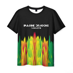 Мужская футболка 3D с принтом IMAGINE DRAGONS в Курске, 100% полиэфир | прямой крой, круглый вырез горловины, длина до линии бедер | imagine dragons | punk | rock | альтернативный хип хоп | группа | инди поп | музыка | музыкальное произведение | ноты | панк | регги | рок | синти поп