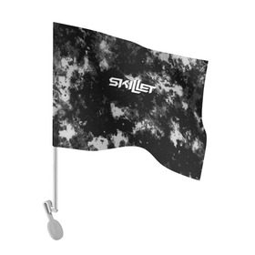 Флаг для автомобиля с принтом Skillet в Курске, 100% полиэстер | Размер: 30*21 см | punk | rock | skillet | альтернативный хип хоп | группа | инди поп | музыка | музыкальное произведение | ноты | панк | регги | рок | синти поп