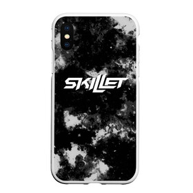 Чехол для iPhone XS Max матовый с принтом Skillet в Курске, Силикон | Область печати: задняя сторона чехла, без боковых панелей | punk | rock | skillet | альтернативный хип хоп | группа | инди поп | музыка | музыкальное произведение | ноты | панк | регги | рок | синти поп