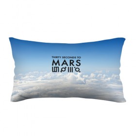 Подушка 3D антистресс с принтом Thirty Seconds to Mars в Курске, наволочка — 100% полиэстер, наполнитель — вспененный полистирол | состоит из подушки и наволочки на молнии | 