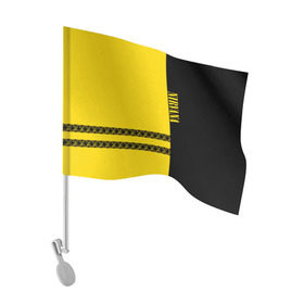 Флаг для автомобиля с принтом Nirvana в Курске, 100% полиэстер | Размер: 30*21 см | kurt cobain | nirvana | курт кобейн | нервана | нирвана | рок группа