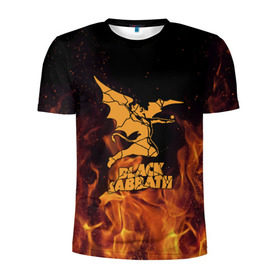 Мужская футболка 3D спортивная с принтом Black Sabbath в Курске, 100% полиэстер с улучшенными характеристиками | приталенный силуэт, круглая горловина, широкие плечи, сужается к линии бедра | 