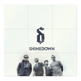 Магнитный плакат 3Х3 с принтом Shinedown band в Курске, Полимерный материал с магнитным слоем | 9 деталей размером 9*9 см | 