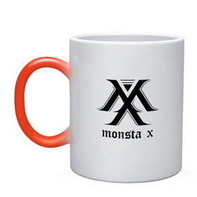 Кружка хамелеон с принтом MONSTA X_4 в Курске, керамика | меняет цвет при нагревании, емкость 330 мл | monsta x | монст х