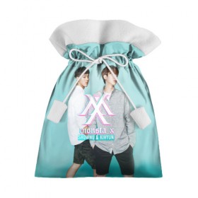 Подарочный 3D мешок с принтом Shownu&Kihyun в Курске, 100% полиэстер | Размер: 29*39 см | monsta x | монст х