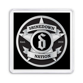 Магнит 55*55 с принтом Shinedown Nation в Курске, Пластик | Размер: 65*65 мм; Размер печати: 55*55 мм | 