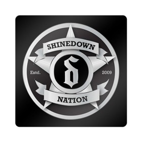 Магнит виниловый Квадрат с принтом Shinedown Nation в Курске, полимерный материал с магнитным слоем | размер 9*9 см, закругленные углы | Тематика изображения на принте: 