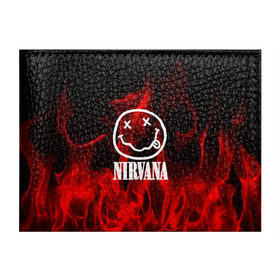 Обложка для студенческого билета с принтом NIRVANA в Курске, натуральная кожа | Размер: 11*8 см; Печать на всей внешней стороне | Тематика изображения на принте: nirvana | punk | rock | альтернативный хип хоп | группа | инди поп | музыка | музыкальное произведение | ноты | панк | регги | рок | синти поп