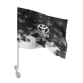 Флаг для автомобиля с принтом Toyota sport geometry в Курске, 100% полиэстер | Размер: 30*21 см | auto | automobile | car | carbon | machine | motor | motor car | sport car | toyota | автомашина | бренд | легковой автомобиль | марка | спортивный автомобиль | тачка