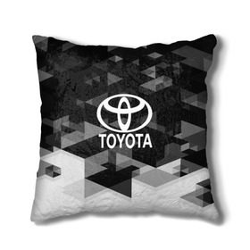 Подушка 3D с принтом Toyota sport geometry в Курске, наволочка – 100% полиэстер, наполнитель – холлофайбер (легкий наполнитель, не вызывает аллергию). | состоит из подушки и наволочки. Наволочка на молнии, легко снимается для стирки | auto | automobile | car | carbon | machine | motor | motor car | sport car | toyota | автомашина | бренд | легковой автомобиль | марка | спортивный автомобиль | тачка