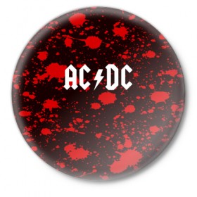 Значок с принтом AC DC в Курске,  металл | круглая форма, металлическая застежка в виде булавки | ac dc | punk | rock | альтернативный хип хоп | группа | инди поп | музыка | музыкальное произведение | ноты | панк | регги | рок | синти поп