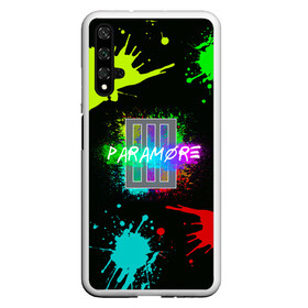 Чехол для Honor 20 с принтом Paramore в Курске, Силикон | Область печати: задняя сторона чехла, без боковых панелей | paramore | альтернативный | группа | джош фарро | зак фарро | панк | панкрок | пара море | парамор | парамора | параморе | парморе | поп | поппанк | попрок | рок | тейлор йорк | хейли уильямс