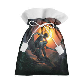 Подарочный 3D мешок с принтом Shadow of the Tomb Raider в Курске, 100% полиэстер | Размер: 29*39 см | croft | lara | raider | tomb | гробниц | крофт | лара | расхитительница