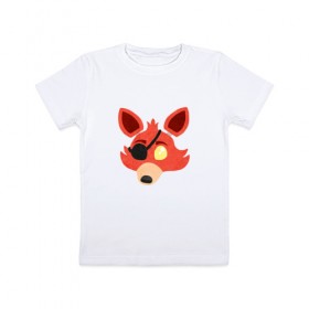 Детская футболка хлопок с принтом foxy в Курске, 100% хлопок | круглый вырез горловины, полуприлегающий силуэт, длина до линии бедер | Тематика изображения на принте: 