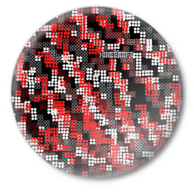 Значок с принтом Майнкрафт в Курске,  металл | круглая форма, металлическая застежка в виде булавки | minecraft | miner | игра | инди | компьютерная | майнкрафт | мир | открытый | шахта | яркие