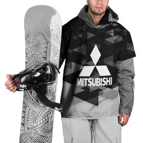 Накидка на куртку 3D с принтом Mitsubishi sport geometry в Курске, 100% полиэстер |  | Тематика изображения на принте:  машина | марка | митсубиси
