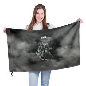 Флаг 3D с принтом TFK Incomplete в Курске, 100% полиэстер | плотность ткани — 95 г/м2, размер — 67 х 109 см. Принт наносится с одной стороны | tfk | thousand foot krutch