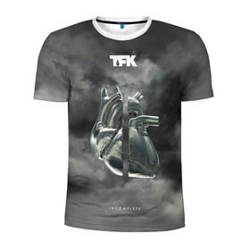 Мужская футболка 3D спортивная с принтом TFK Incomplete в Курске, 100% полиэстер с улучшенными характеристиками | приталенный силуэт, круглая горловина, широкие плечи, сужается к линии бедра | tfk | thousand foot krutch