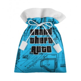 Подарочный 3D мешок с принтом Grand Theft Auto в Курске, 100% полиэстер | Размер: 29*39 см | 