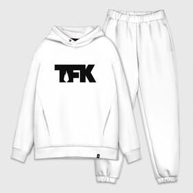 Мужской костюм хлопок OVERSIZE с принтом TFK logo black в Курске,  |  | Тематика изображения на принте: tfk | thousand foot krutch