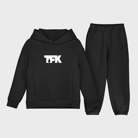 Детский костюм хлопок Oversize с принтом TFK logo white в Курске,  |  | tfk | thousand foot krutch