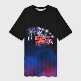 Платье-футболка 3D с принтом Iron Maiden в Курске,  |  | iron maiden | адриан смит | айран | айрон | группа | дэйв мюррей | железная дева | ирон | майден | мейд | мейден | метал | мрачный | музыка | песни | рок | стив харрис | тяжелый | хеви | хевиметал