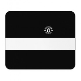 Коврик прямоугольный с принтом FC Manchester United в Курске, натуральный каучук | размер 230 х 185 мм; запечатка лицевой стороны | black   white | england | football | logo | manchester united | sport | англия | арт | лига | лого | манчестер юнайтед | спорт | текстура | фк | футбол | футбольный клуб | черно белый | эмблема