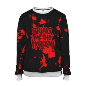 Женский свитшот 3D с принтом Bring Me the Horizon в Курске, 100% полиэстер с мягким внутренним слоем | круглый вырез горловины, мягкая резинка на манжетах и поясе, свободная посадка по фигуре | bmth | bring me the horizon | альтернативный | бмтх | бмтш | брин | бринг | горизонт | достань для меня | дэткор | зе | метал | ми | рок | хоризон | электроник рок