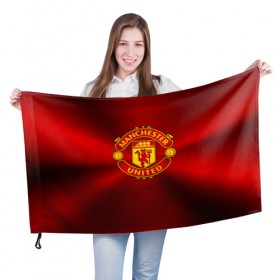 Флаг 3D с принтом Manchester United F.C. в Курске, 100% полиэстер | плотность ткани — 95 г/м2, размер — 67 х 109 см. Принт наносится с одной стороны | england | football | logo | manchester united | sport | англия | арт | лига | лого | манчестер юнайтед | спорт | текстура | фк | футбол | футбольный клуб | эмблема
