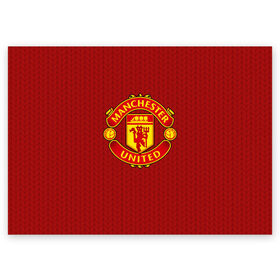Поздравительная открытка с принтом Manchester United Knitted в Курске, 100% бумага | плотность бумаги 280 г/м2, матовая, на обратной стороне линовка и место для марки
 | Тематика изображения на принте: england | football | logo | manchester united | pattern | sport | англия | арт | вязаный | лига | лого | манчестер юнайтед | переплет | свитер | спорт | текстура | узор | фк | футбол | футбольный клуб | эмблема