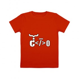 Детская футболка хлопок с принтом Велосипед программиста в Курске, 100% хлопок | круглый вырез горловины, полуприлегающий силуэт, длина до линии бедер | велосипед | код | программирование | программист | символы