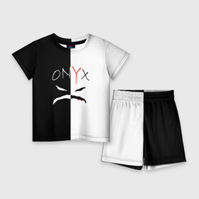 Детский костюм с шортами 3D с принтом ONYX. в Курске,  |  | onyx | американская группа | группа | музыка | надпись | хип хоп