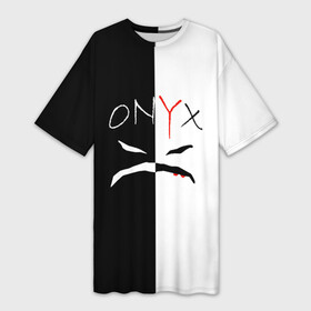 Платье-футболка 3D с принтом ONYX. в Курске,  |  | onyx | американская группа | группа | музыка | надпись | хип хоп