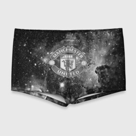 Мужские купальные плавки 3D с принтом Manchester United Cosmos  в Курске, Полиэстер 85%, Спандекс 15% |  | Тематика изображения на принте: england | football | logo | manchester united | sport | англия | арт | лига | лого | манчестер юнайтед | спорт | текстура | фк | футбол | футбольный клуб | эмблема