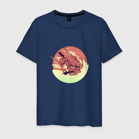 Мужская футболка хлопок с принтом Neon Genesis Evangeli в Курске, 100% хлопок | прямой крой, круглый вырез горловины, длина до линии бедер, слегка спущенное плечо. | евангелион