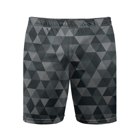Мужские шорты 3D спортивные с принтом Hipster gray в Курске,  |  | абстракция | белый | мозаика | ромб | серый | треугольник | узор | хипстер | черный | яркий