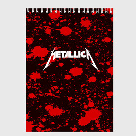 Скетчбук с принтом Metallica в Курске, 100% бумага
 | 48 листов, плотность листов — 100 г/м2, плотность картонной обложки — 250 г/м2. Листы скреплены сверху удобной пружинной спиралью | metallica | punk | rock | альтернативный хип хоп | группа | инди поп | музыка | музыкальное произведение | ноты | панк | регги | рок | синти поп