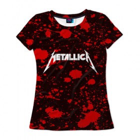Женская футболка 3D с принтом Metallica в Курске, 100% полиэфир ( синтетическое хлопкоподобное полотно) | прямой крой, круглый вырез горловины, длина до линии бедер | metallica | punk | rock | альтернативный хип хоп | группа | инди поп | музыка | музыкальное произведение | ноты | панк | регги | рок | синти поп
