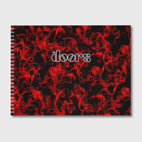 Альбом для рисования с принтом The Doors в Курске, 100% бумага
 | матовая бумага, плотность 200 мг. | Тематика изображения на принте: группа | двери | дорз | дорс | зе дорс