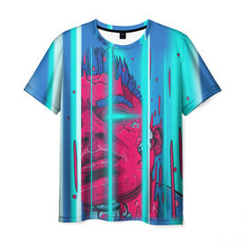 Мужская футболка 3D с принтом Элджей в Курске, 100% полиэфир | прямой крой, круглый вырез горловины, длина до линии бедер | Тематика изображения на принте: sayonara boy | морген | сайонара | элджей
