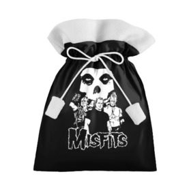 Подарочный 3D мешок с принтом Misfits в Курске, 100% полиэстер | Размер: 29*39 см | horror | punk | rock | альтернатива | группа | мисфитс | неприкаянные | панк | рок | хоррор